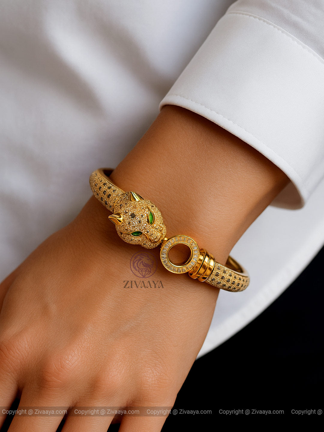 Panther Gold Luxe Bracelet – Zivaaya