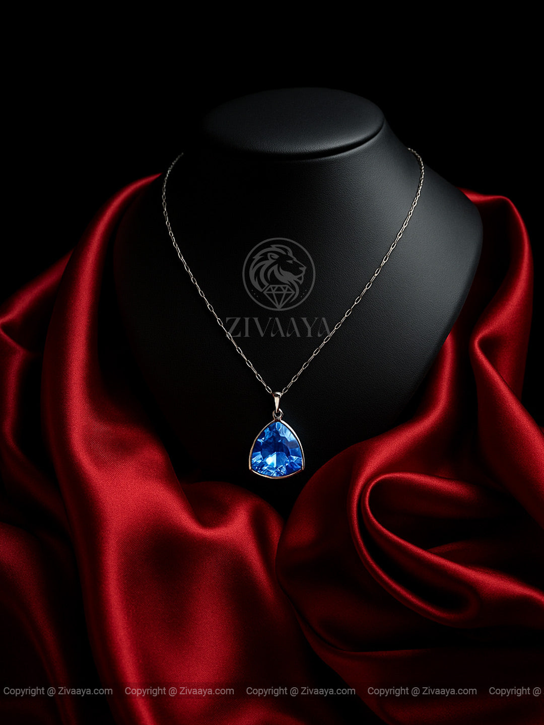 Sapphire Glow Necklace – Zivaaya