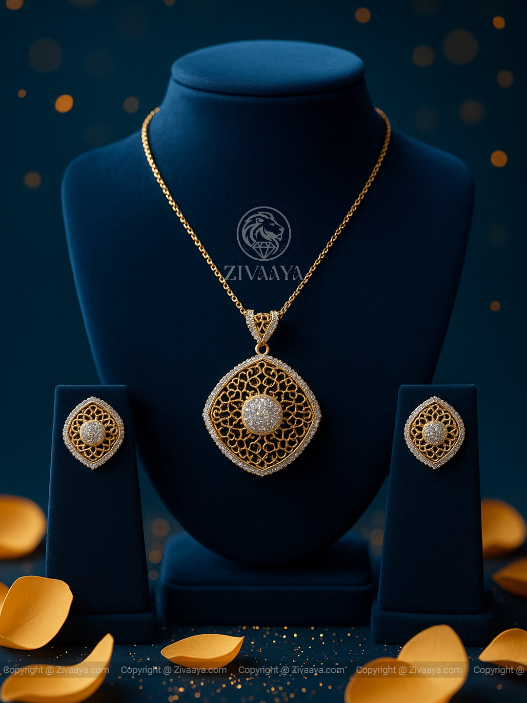Mystique Mesh Pendant Set – Zivaaya