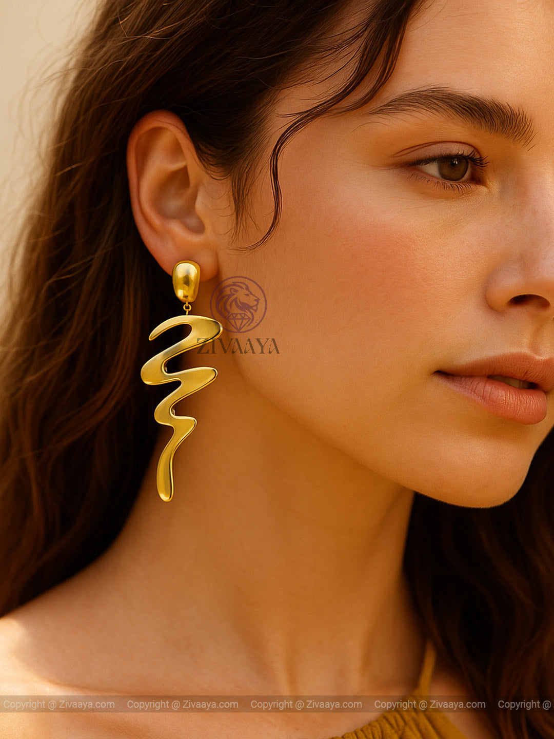 Radiant Wave Cascade Earrings – Zivaaya