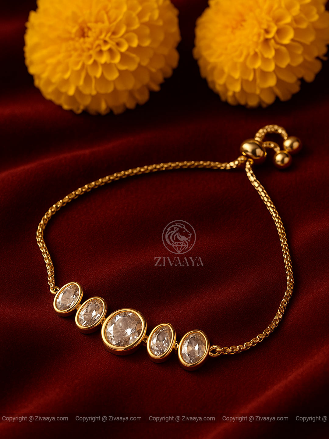 Elegant Gold Bracelet – Zivaaya