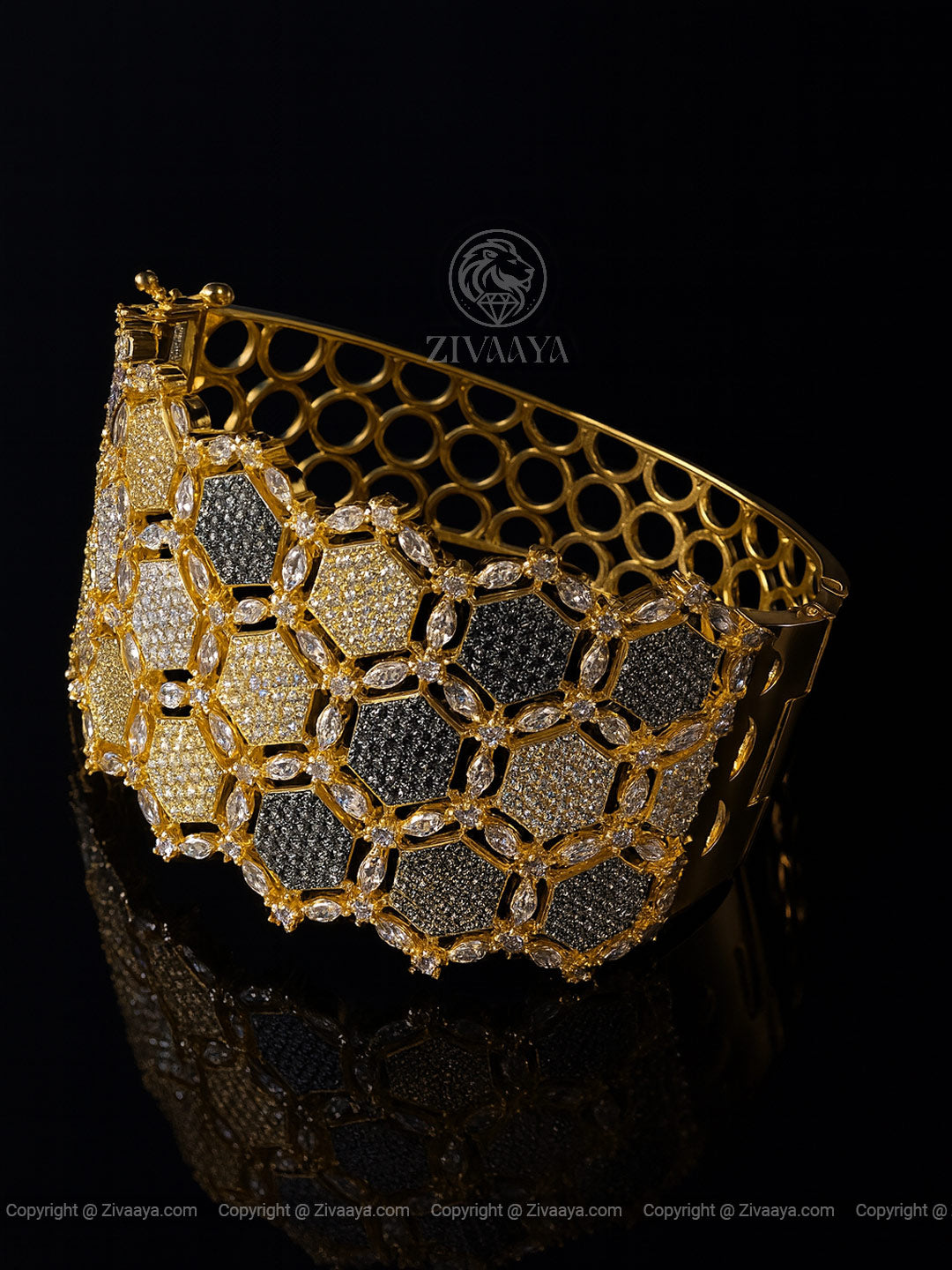 Luxe Glitter Cuff Bracelet – Zivaaya
