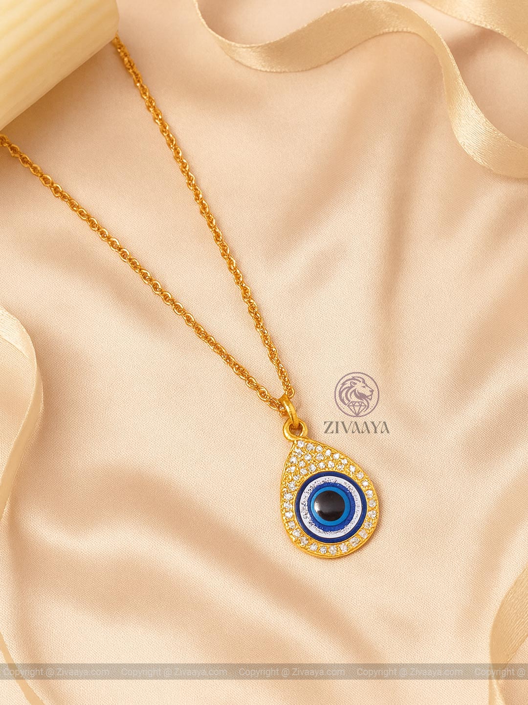 Divine Evil Eye Spark AD Pendant Necklace – Zivaaya