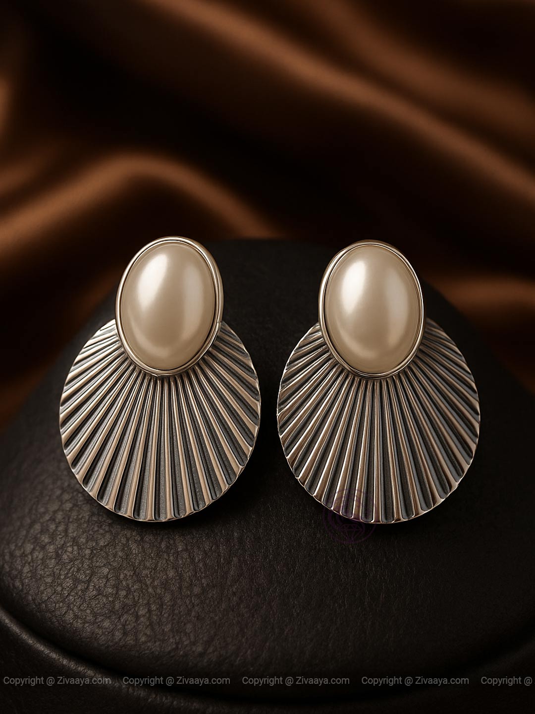 Classic Pearl Statement Earrings | Zivaaya