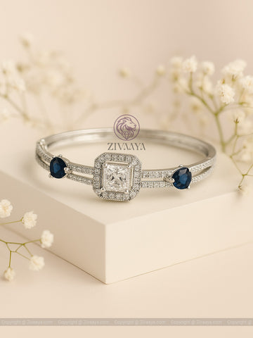 Sapphire Halo AD Bracelet – Zivaaya
