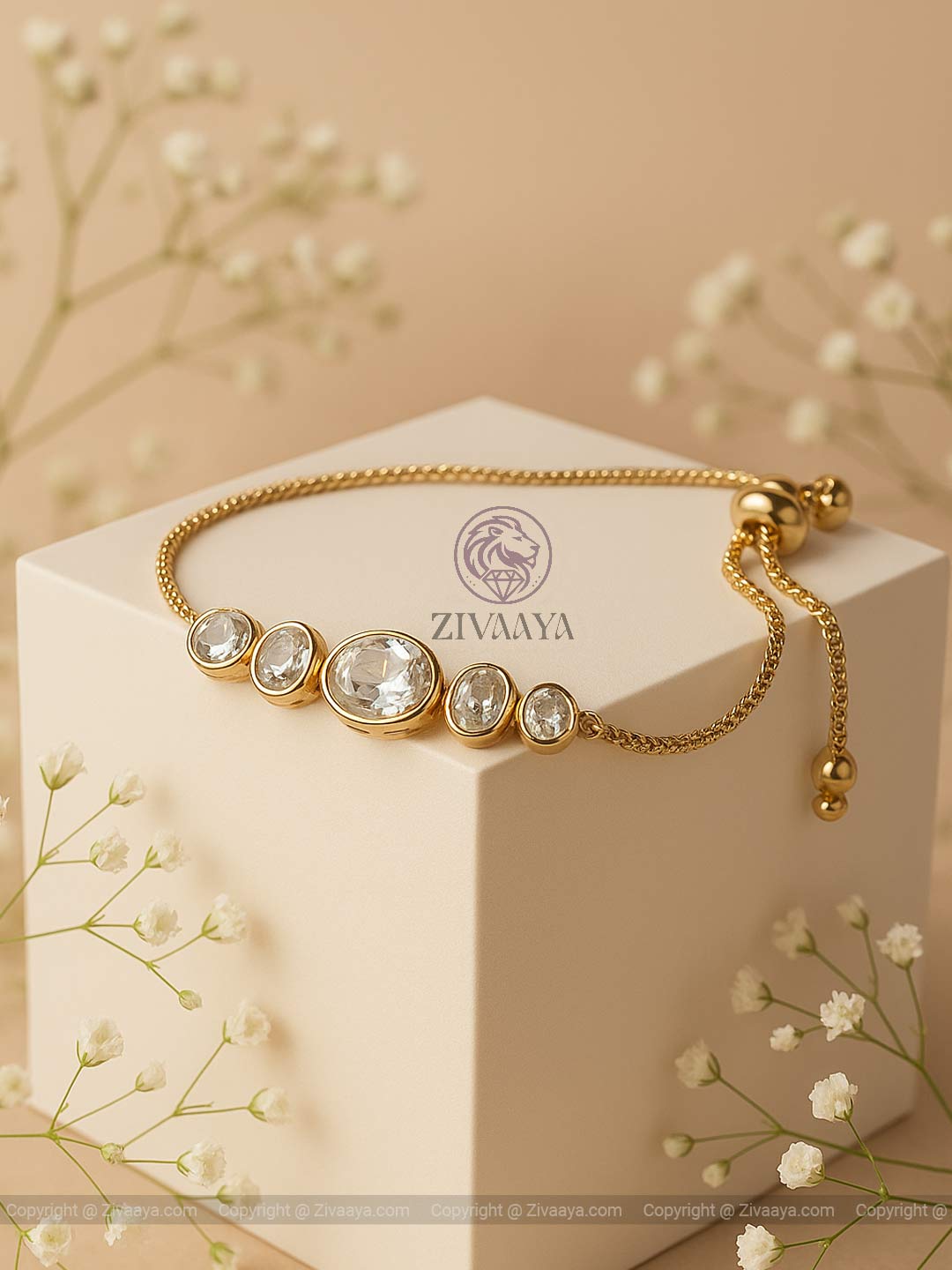 Elegant Gold Bracelet – Zivaaya