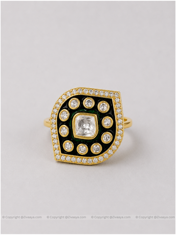 Regal Kundan Statement Ring